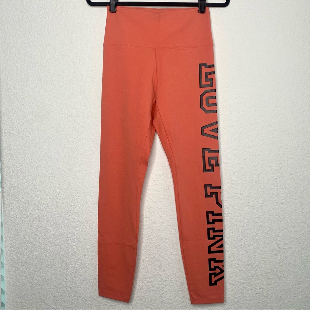 PINK Victoria’s Secret Salmon Orange Yoga Leggings